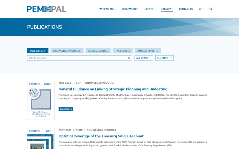 PEMPAL — Publications Page