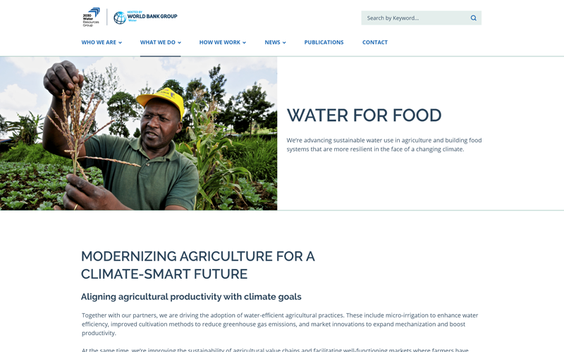 2030 WRG — Water for Food